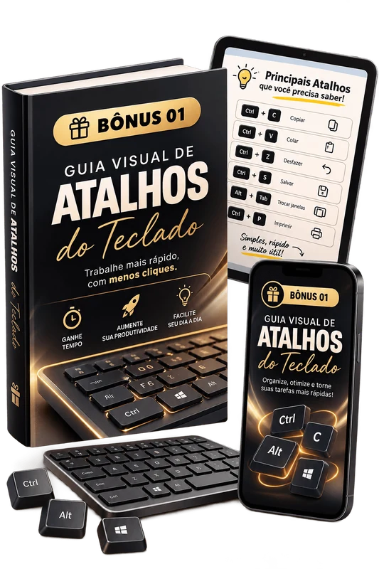 Guia Visual de Atalhos do Teclado